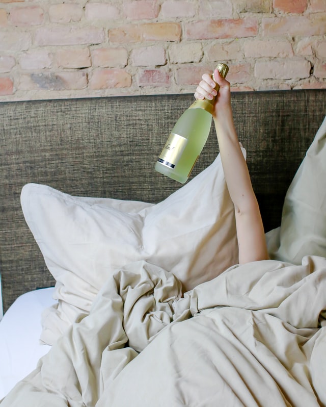 Pop some birthday Champagne and mix it into a brunch mimosa in bed