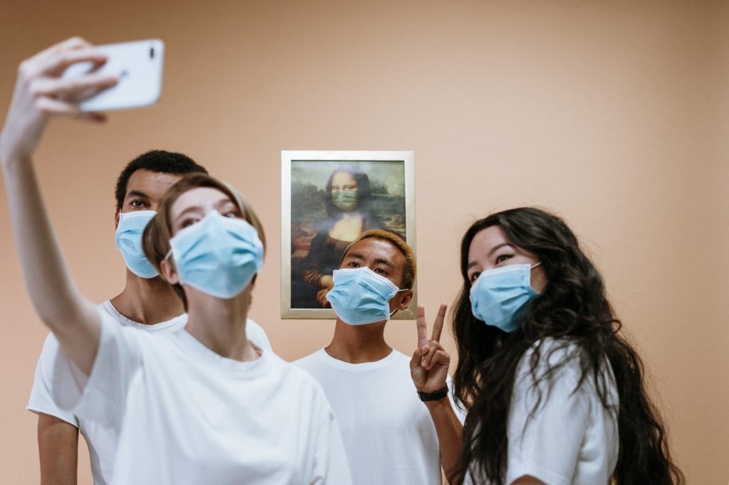 Wear face masks to get tested for the virus with friends so you can hang out in person
