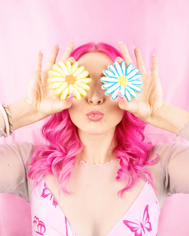 The Soft Girl aesthetic involves pastel pink, butterflies and flowers