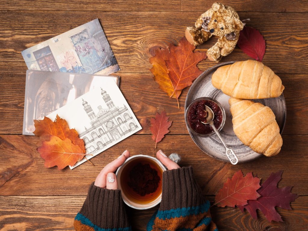 Put some tea on the stove and jam on your bread to taste yummy fall flavors