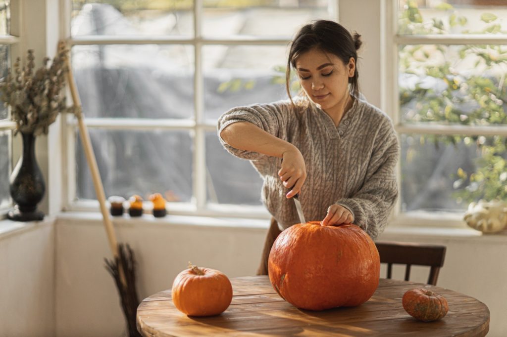 Carving a pumpkin is the best way to celebrate Halloween
